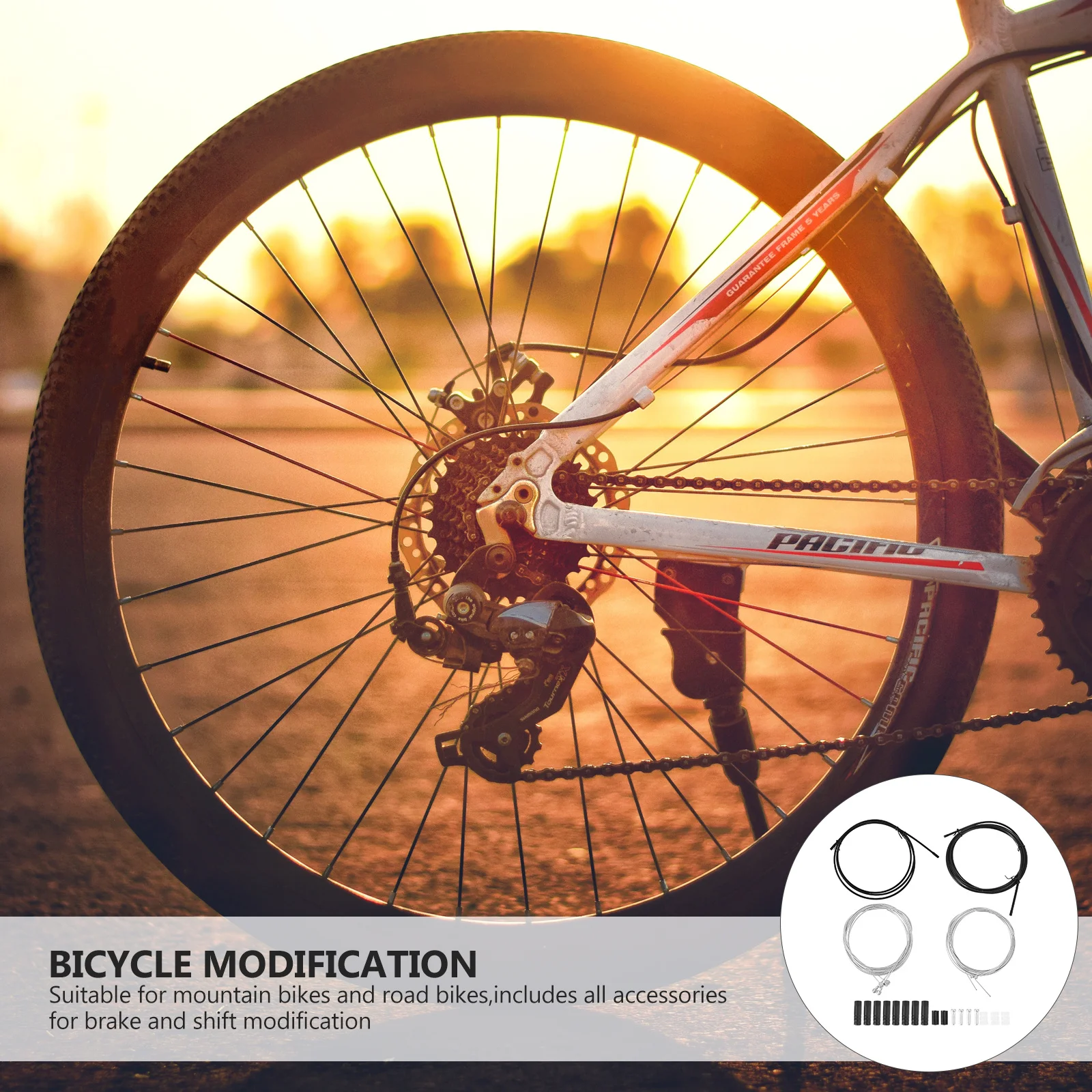 

1Set Brake and Derailleur Cable Set Complete Bike Shifter Cable for Mountain Road Bike Repair Accessories Accessories