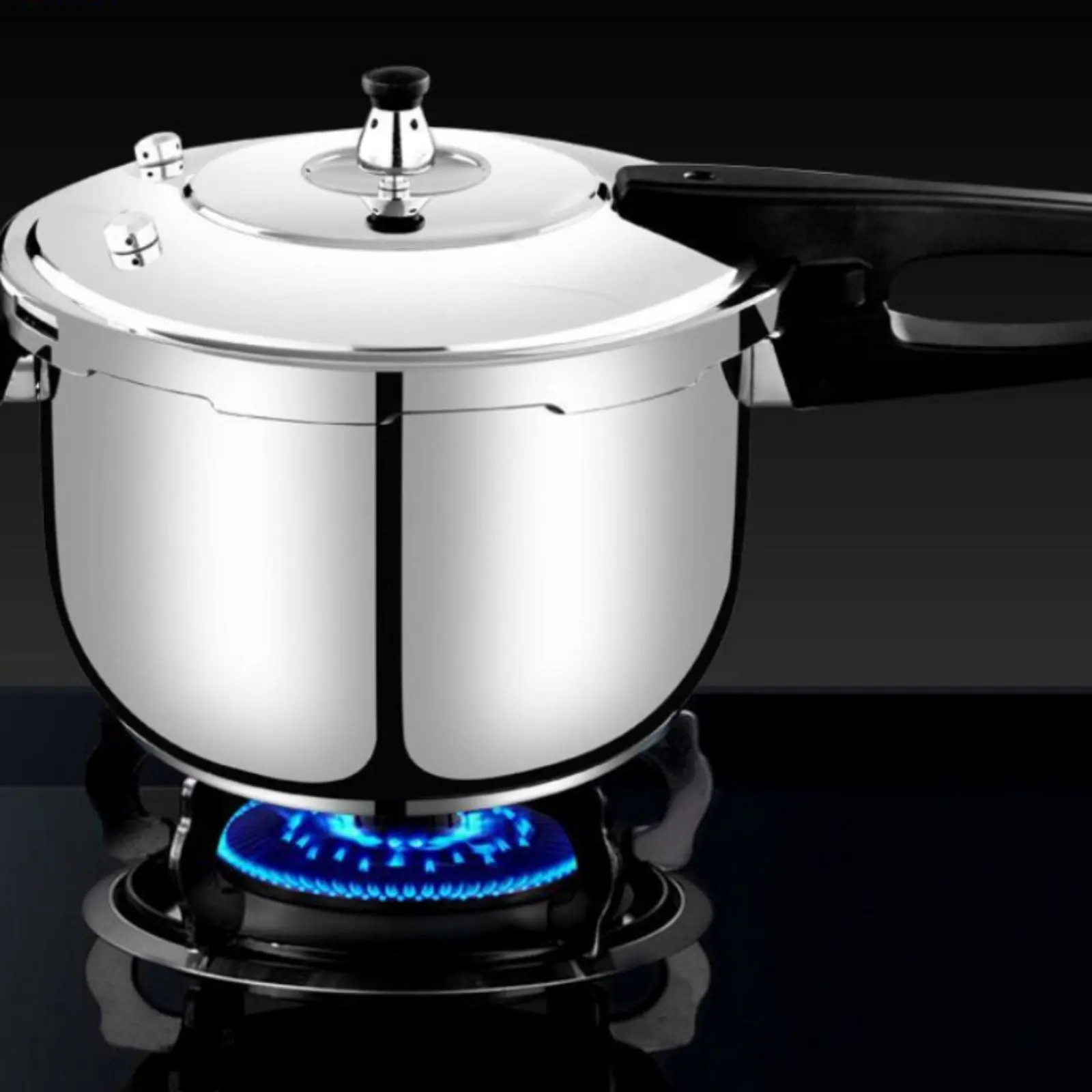 

Stainless Steel Pressure Pot Multiple Safety Features Stainless Steel Pressure Pot Fast Cooking Pot Easy to Clean