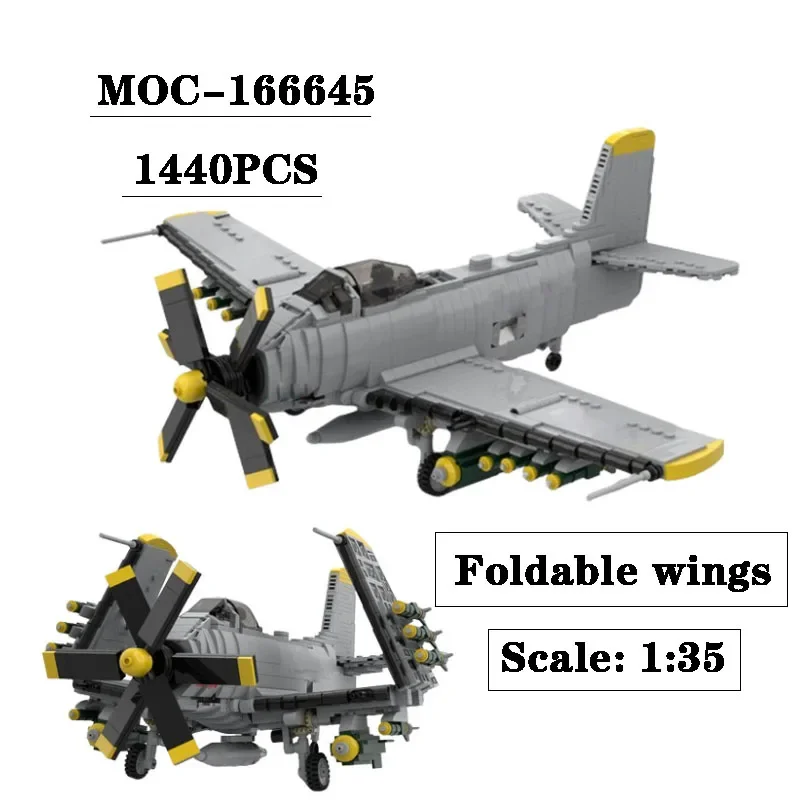 

Building Block MOC-130719 Ratio 1:35 Air Force Aircraft Combat 1412PCS Adult and Children Puzzle Birthday Christmas Toy Gift