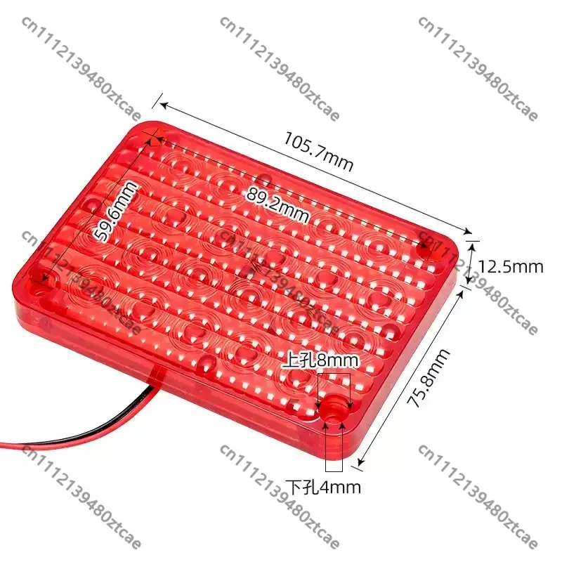 12V 24V Red Blue Strobe Warning Light Traffic Construction Roadbar Signal Flashing Lamp