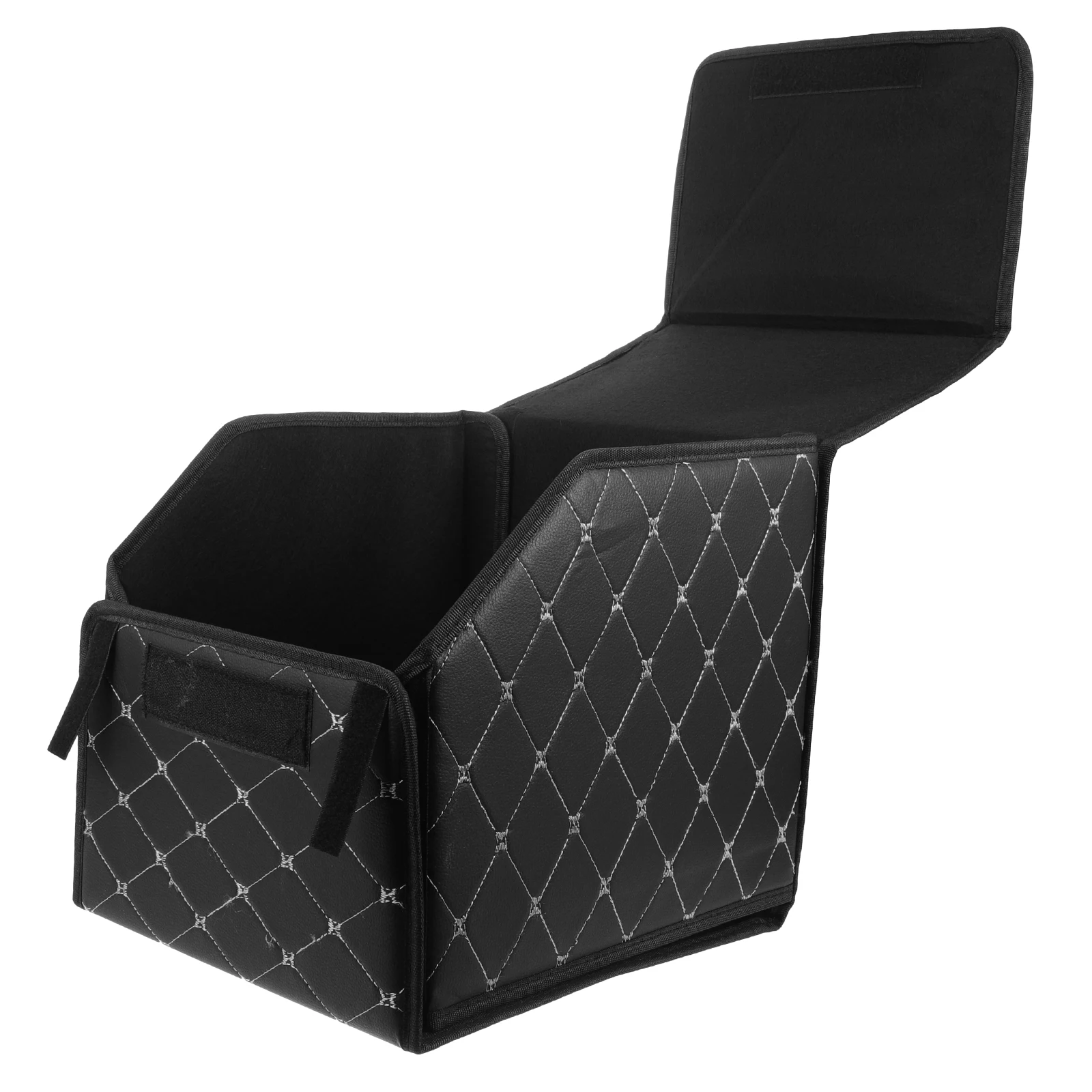 

Foldable Car Trunk Organizer Black Gold Small Multifunctional Storage Box Easy Clean Collapsible Trunk Accessories Car