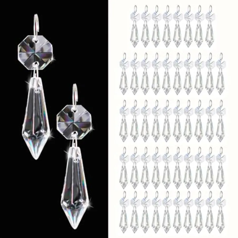 PCS Premium Clear Crystal Teardrop Prism 2.4
