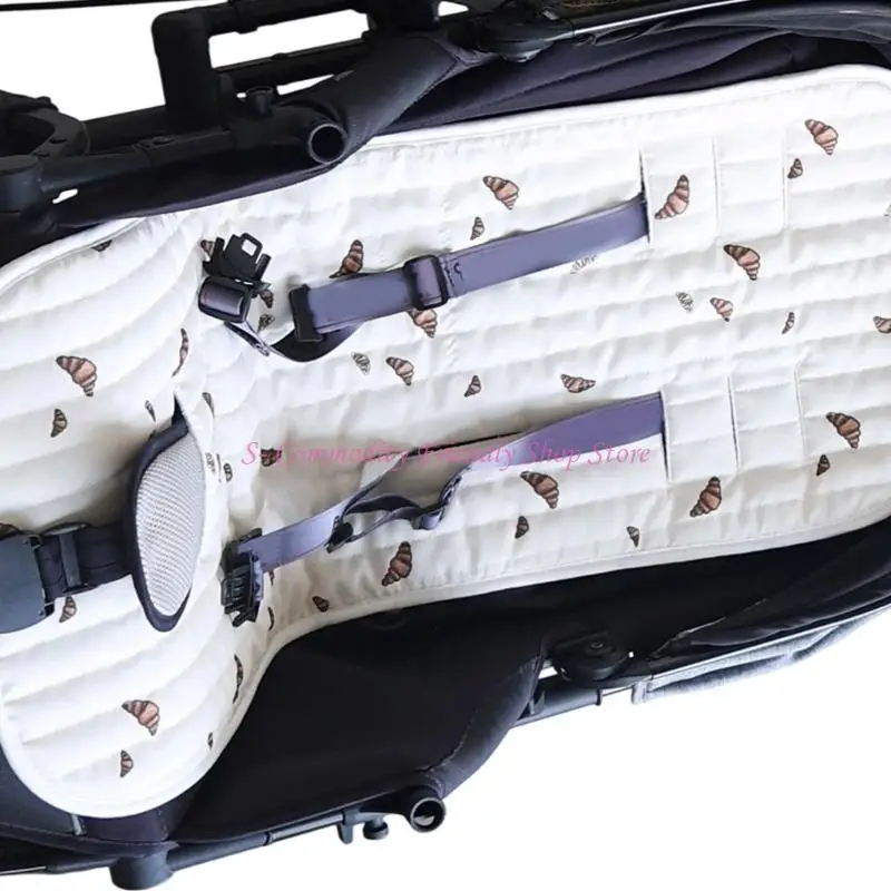 

85AE Подушка для детских колясок Двусторонняя мягкая ткань с 9 отверстиями