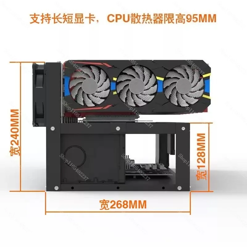 Open Frame GPU Mining Rig Frame, 6/8 Graphics Card Bracket Holder, Metal Support Rack for Graphics Card Installation and Fixing