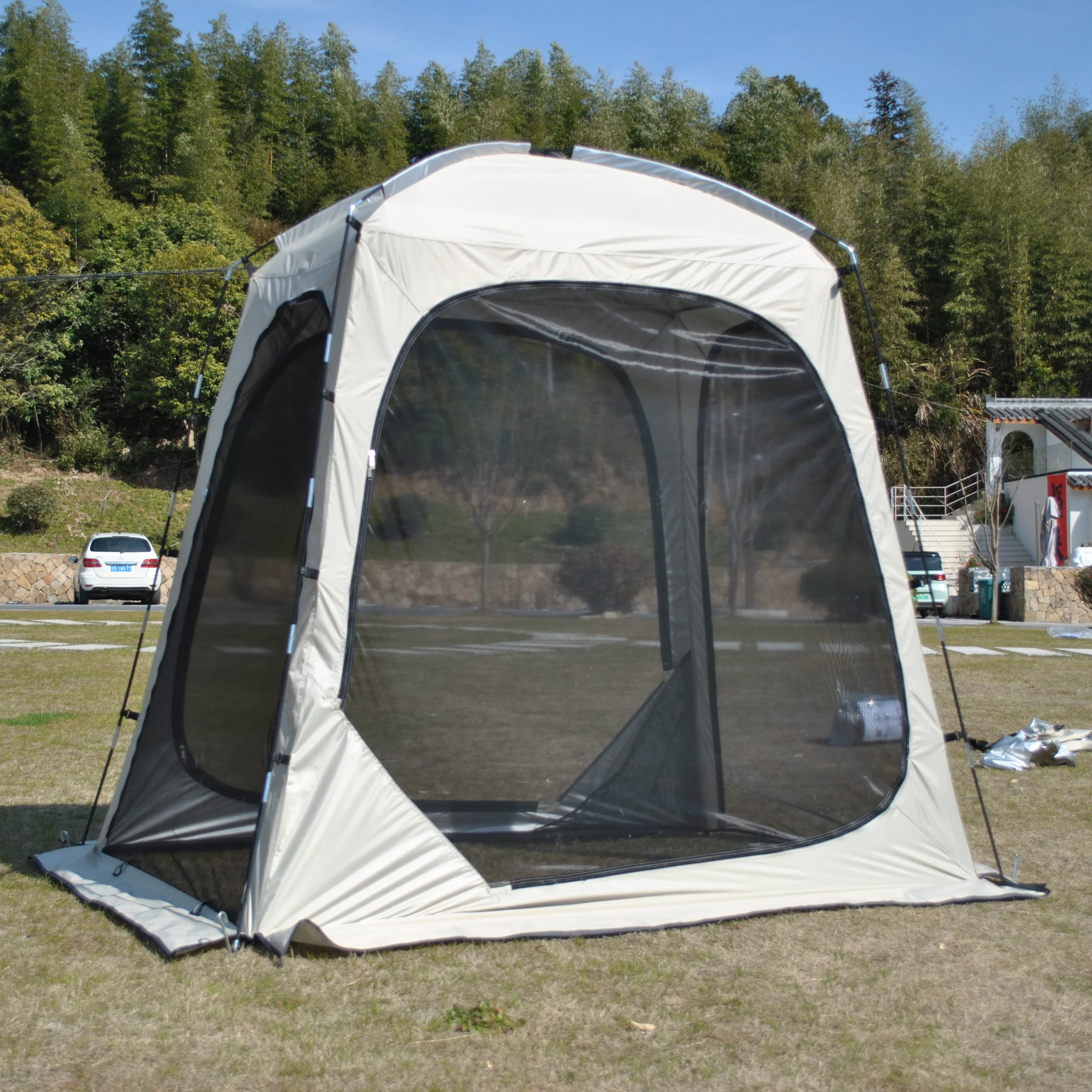 

Screen House Gazebo Tent,Portable Canopy with Mosquito Netting & UPF Sun Protection, Easy Setup, Foldable Outdoor Tent