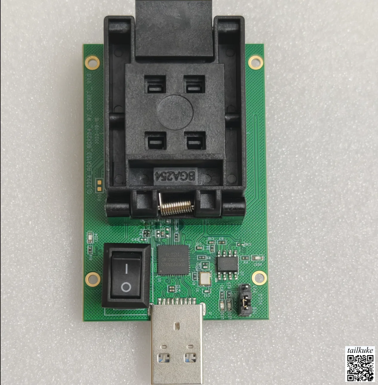 

USB 3.0 Port, GL3224 Main Controller, EMMC 2-in-1, BGA254, EMCP254 Standard Test Fixture