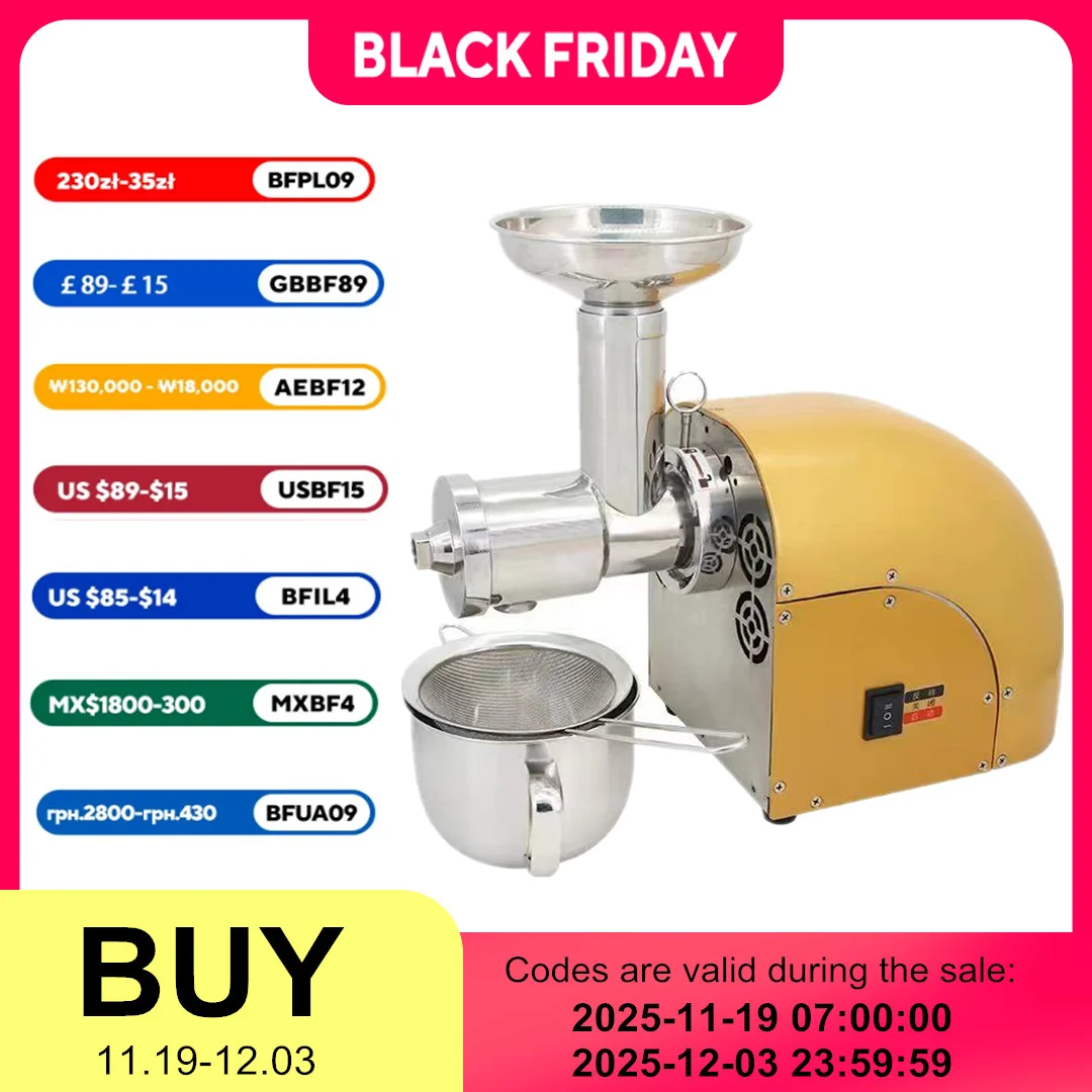 

304 Stainless Stee Slow Masticating Auger Juicer Fruit and Vegetable Low Speed Juice Extractor Compact Cold Press Juicer Machine