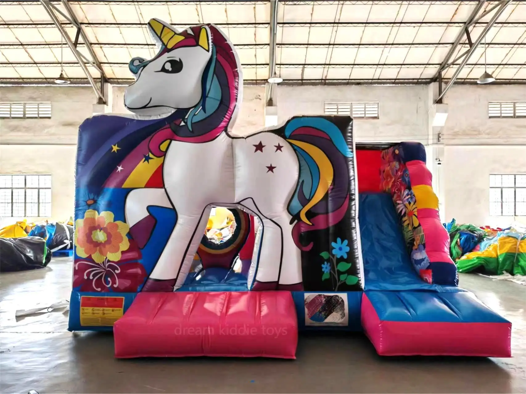 

Unicorn Inflatable Castle Jumping Combo Slide Children's Bounce House Castle Inflatable Bouncer