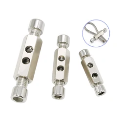 2PCS for 4/5/6mm Heavy Duty ClampsAdjustable Lamp Lifting Code Collet with WrenchWire Rope Cable LockMetal Fasteners