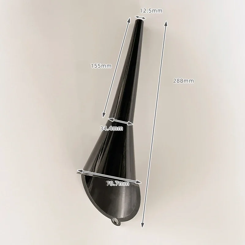 Embudo de plástico de vástago largo multiusos para embudo esférico de coche, aditivo de cambio de aceite de motor de gasolina, embudo de máquina