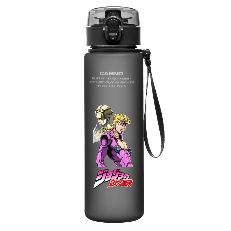 560 ML JoJo Bizarre Adventure Water Bottle Jonathan Joestar Joseph Star Platinum Large Portable Plastic Water Cup Birthday Gifts