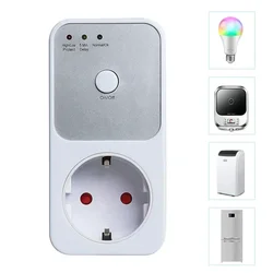 EU safe Timer Socket Voltage 220V Stabilizer For Socket Surge Protection Electrical Outlets Voltage Protector Electrical supply