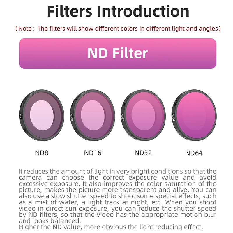 Conjunto de filtros de lente para insta 360 go ultra mcuv cpl nd 8 16 32 64 ndpl filtros de lente de filme para insta360 go ultra acessórios de câmera