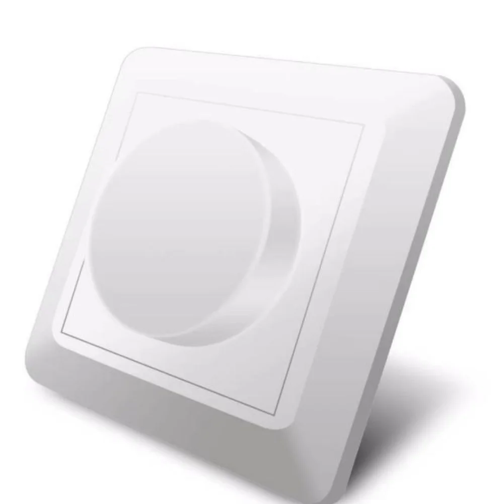 Home Lighting White 230V LED Dimmer Smooth Brightness Control Dimming Switch Dimmable 5-200W Overcurrent Protection