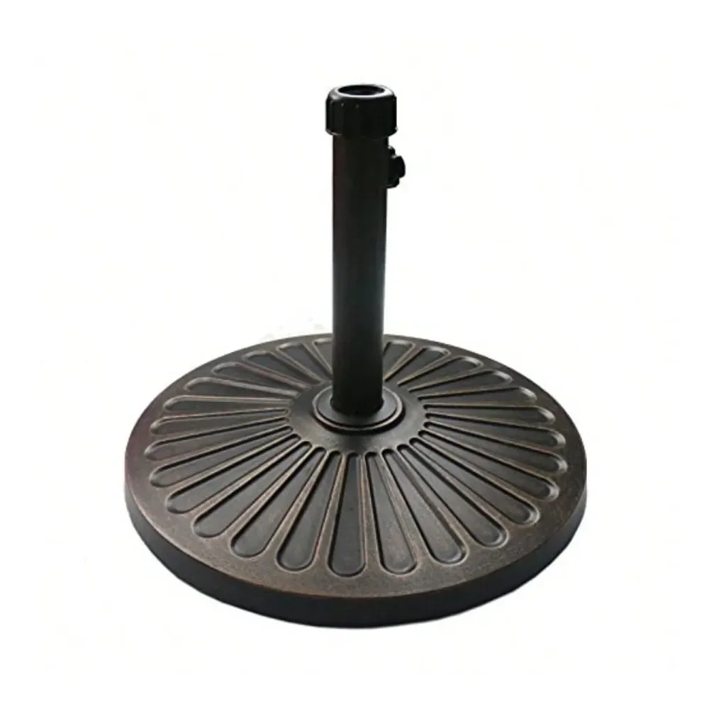 

26.5lbs Outdoor Living Heavy Duty Round Antiqued Patio Umbrella Base 26.5LB