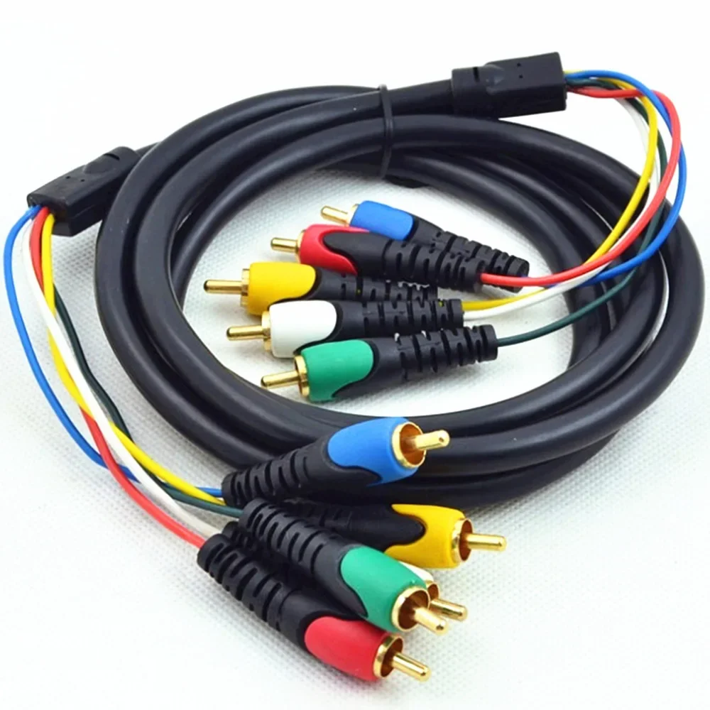 1.8m Gold  RCA PREMIUM  Component Video/Audio Cables