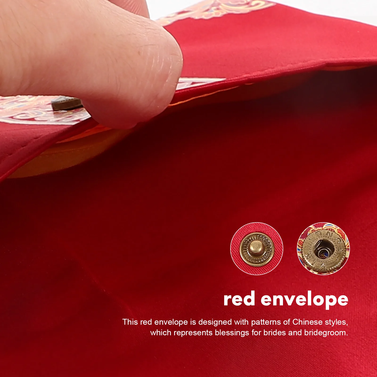 

Chinese Red Envelope Brocade Wedding Lucky Money Packet Sturdy Red Packet for Wedding Money Gift Card Jewelry Bag