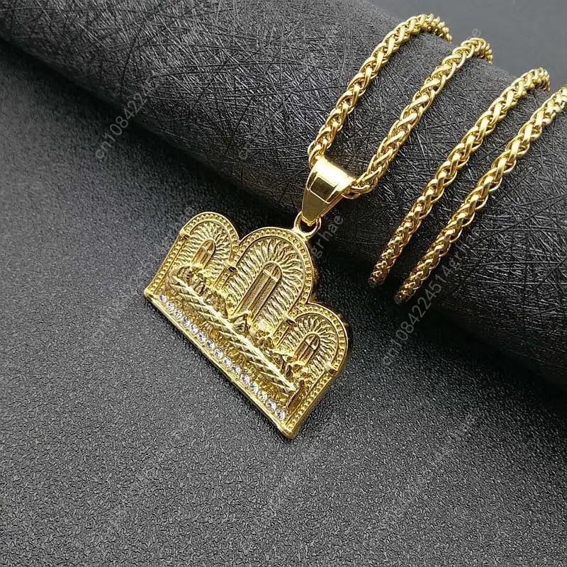 Hip Hop Hiphop Ultima Cena Collana con ciondolo Ornamento Pendenti in acciaio inossidabile Collana di gioielli per feste per uomini e donne
