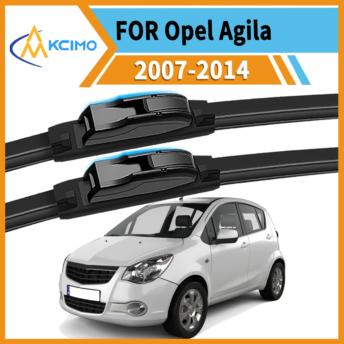 

Max Visibility Max Safety 2PCS Wiper Blades For Opel Agila H08 2007–2014 All-Season Performance Easy Install Durable Rubber