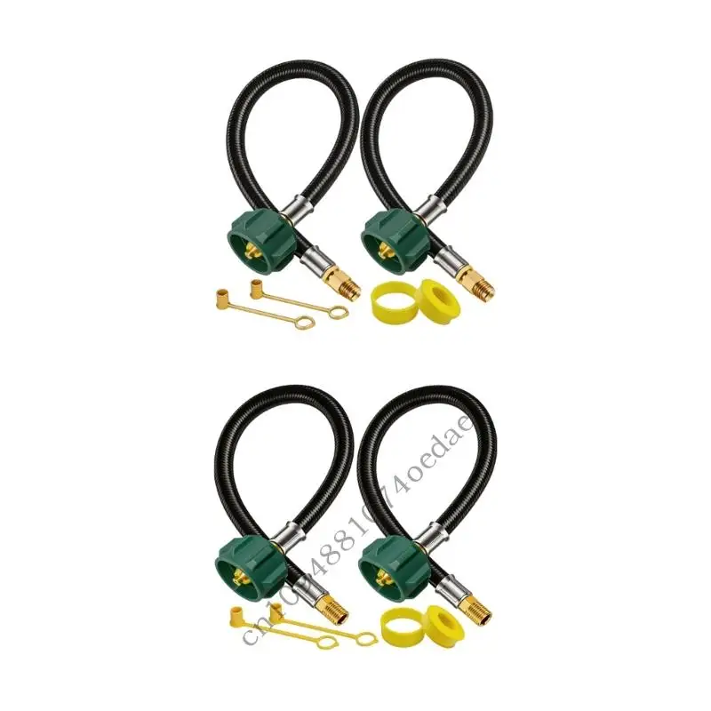 

All Weather Trailers Motorhome Propane Gas Hose With QCC Connector Built For Outdoor Travel And Camping Easy Install