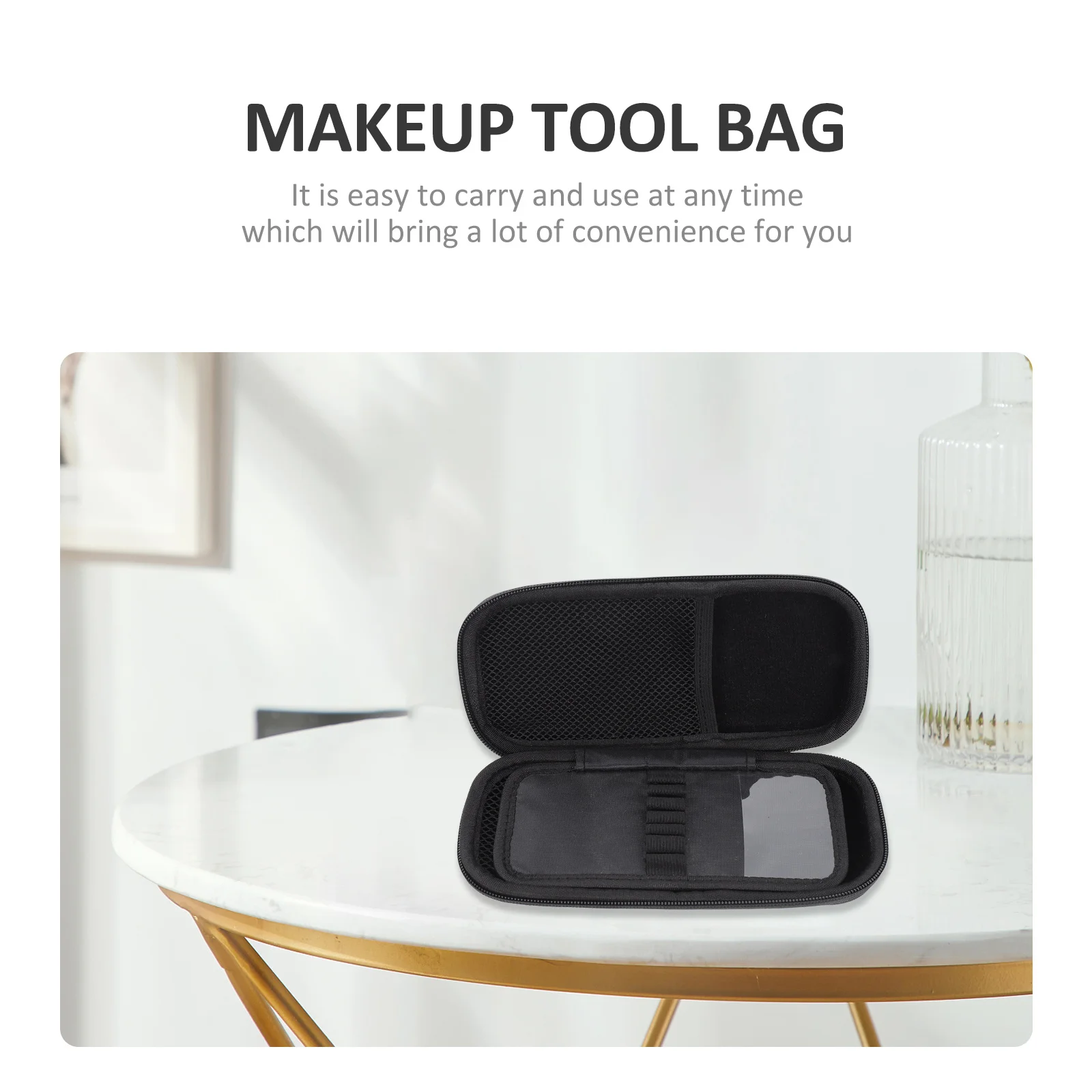 

Makeup Brush Storage Bag Durable Lightweight Portable for Travel Outdoor Office Makeup Tool Organizer Brush Holder