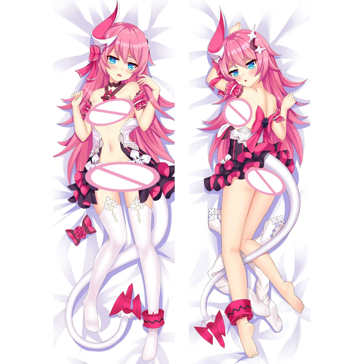 

HOUKAI GAKUEN Rozaliya·Olenyeva Dakimakura Waifu 2WAY Hugging Body Pillow Case Gift Anime Sexy Pillow Case Otaku Cushion Cover