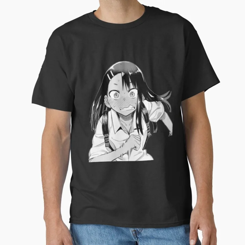 

Dont Toy With Me, Miss Nagatoro Dash Anime T shirt for man Large size Tops Manga Graphic Print Y2k Clothes Cartoon Tee