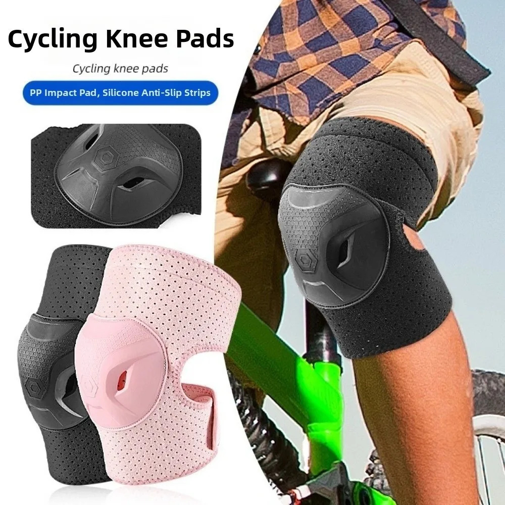 Safety Sports Knee Pads Non-Slip Straps Adjustable Straps Knee Support Protector Hard Cap Cushion Design Knee Sleeve