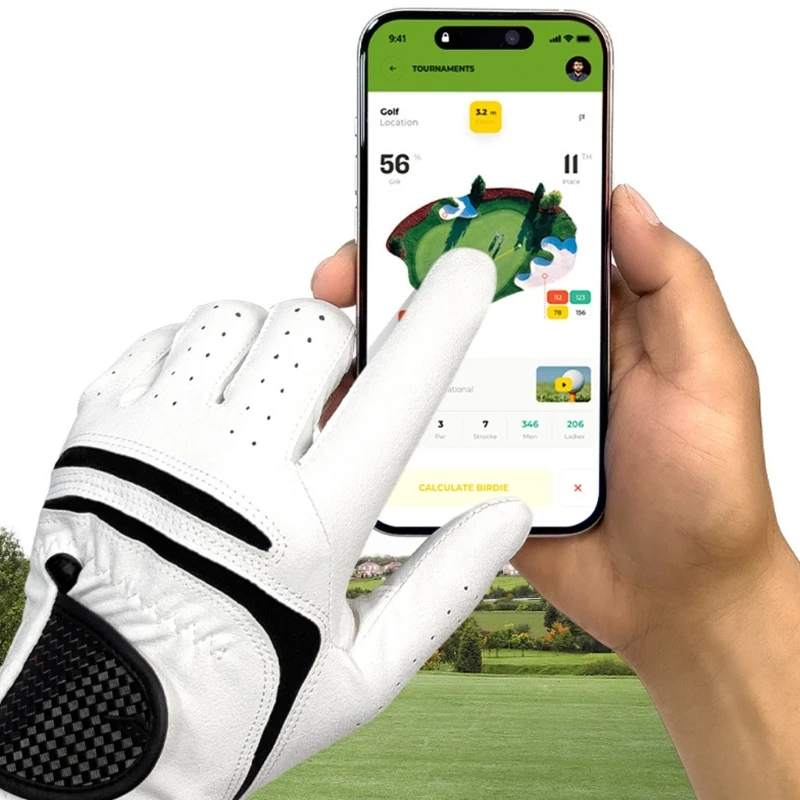 

77UF Breathable Golf Gloves Adult Golf Gloves Left and Right Handed Golfer Gloves Comfortable Golf Gloves for Training