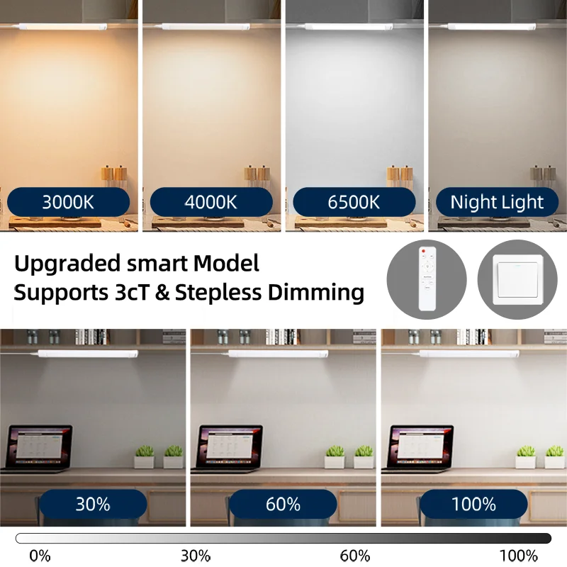 السوبر مشرق ضوء المطبخ الرطوبة واقية تحت أضواء الكابين 50/30 سنتيمتر إضاءة المطبخ 20 واط 10 واط 6 واط Led أنبوبة ضوء T8/5 220 فولت 110 فولت