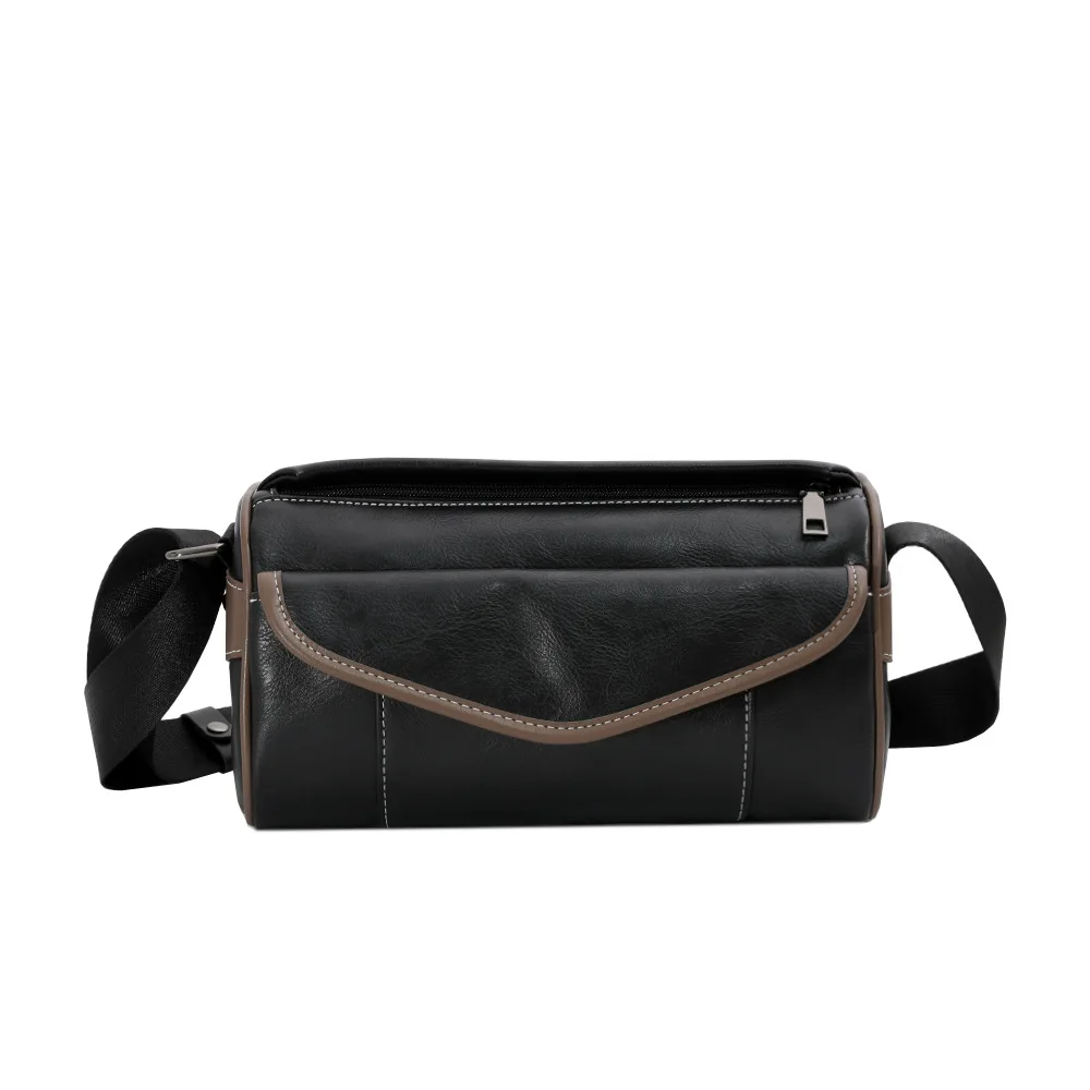 Modische Umhängetasche für Herren Luxuriöse Retro Herren-Umhängetaschen Weiche PU-Leder Schultertasche für Männer Rechteckige Sling-Tasche – Detail 9