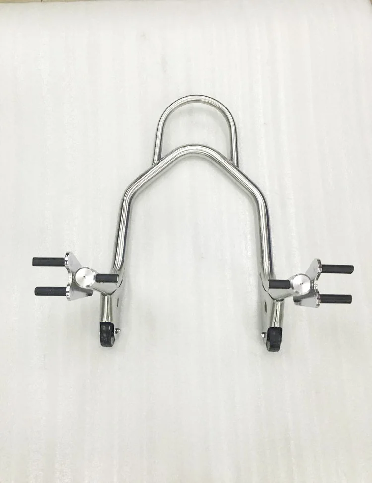 

Titanium Stainless Steel Motorcycle Stand Adjustable Fork Spool Paddock Swing Arm Front Wheel Lift For Motorbike