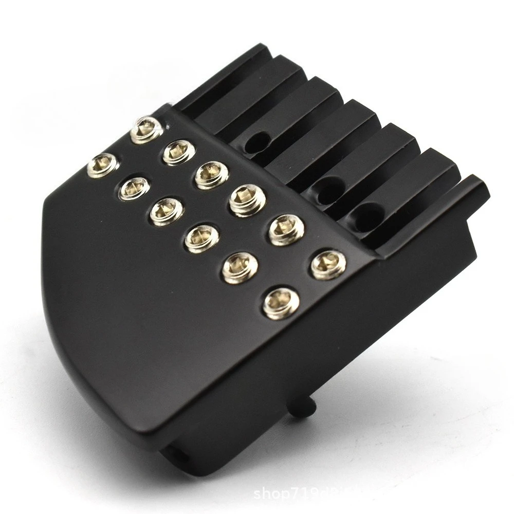 

Замки для гитарных струн без головы, 6-струнная черная система зажима для запасных частей для моста безголовой электрогитары