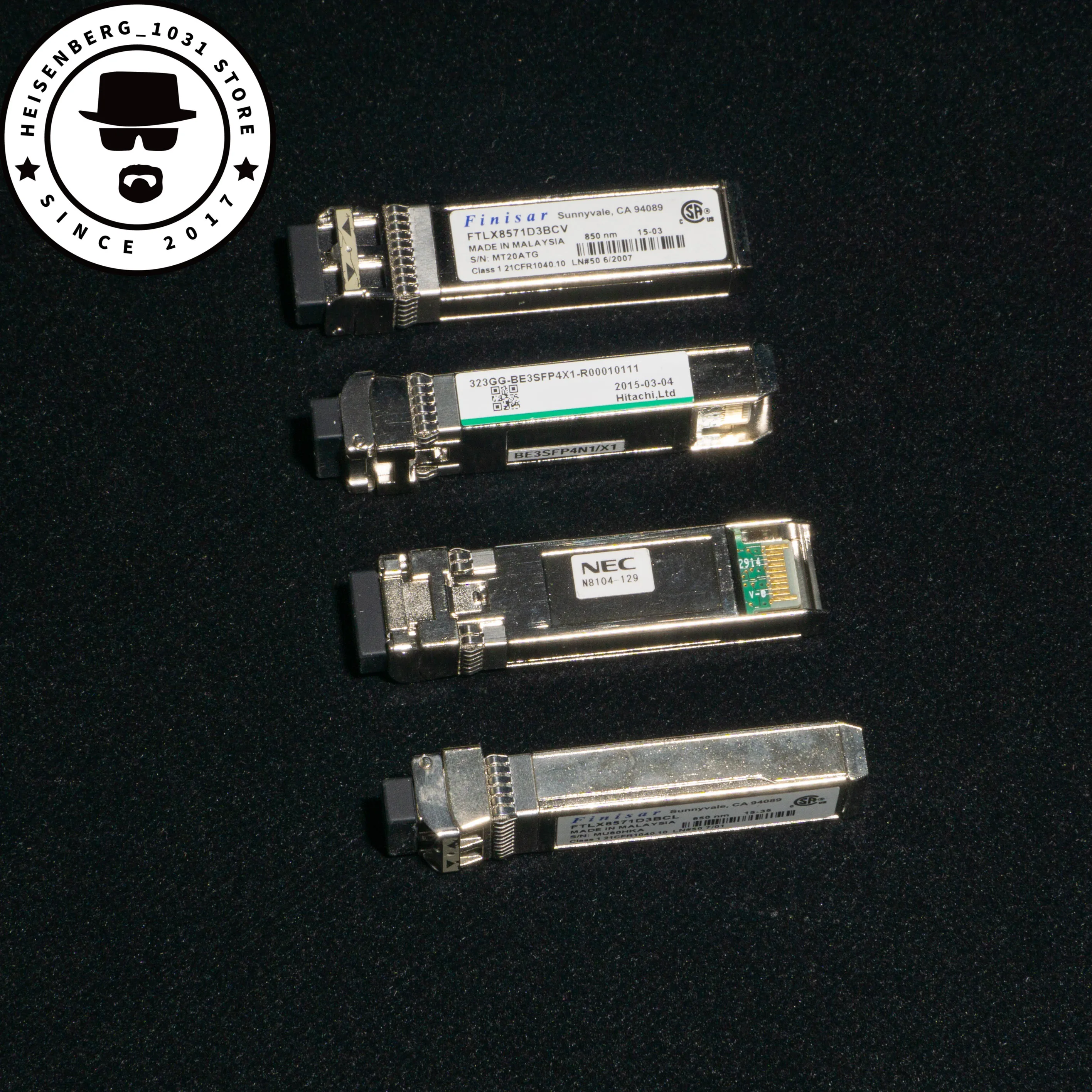 Original FINISAR FTLX8571D3BCL SFP+SR/SW 10Gb/s 850nm Multimode SFP+ 400m Transceiver Pulled&Tested from Datacenter Refurbished