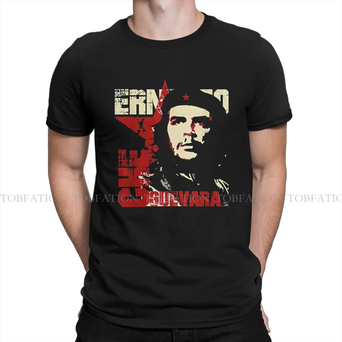 Che Guevara Ernesto Cuban Revolution Marxist TShirt Men Gothic Oversized Casual Crewneck Cotton T Shirt