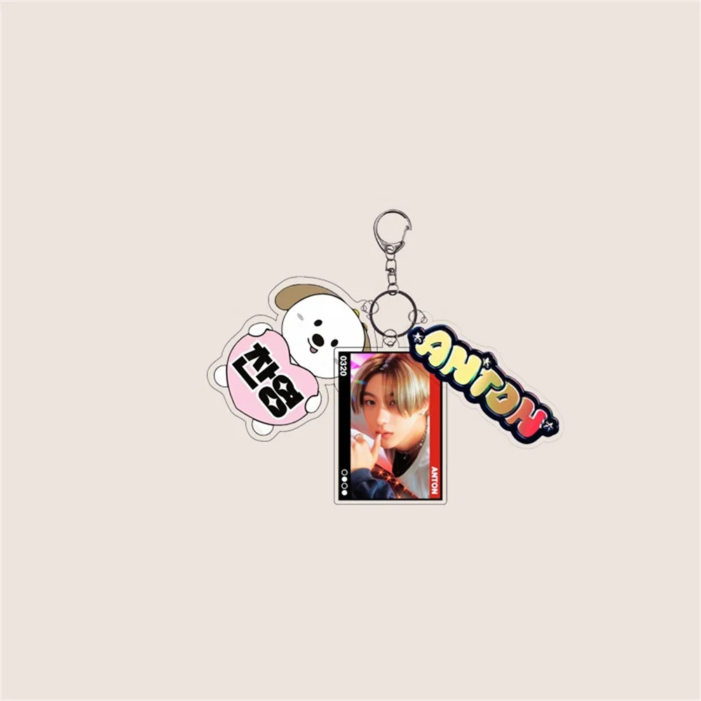 3Pcs/set Kpop RIIZE Keychain Two-Sided Acrylic Square Keyring SHOTARO EUNSEOK  SUNGCHAN WONBIN SEUNGHAN SOHEE ANTON Fans Pandent