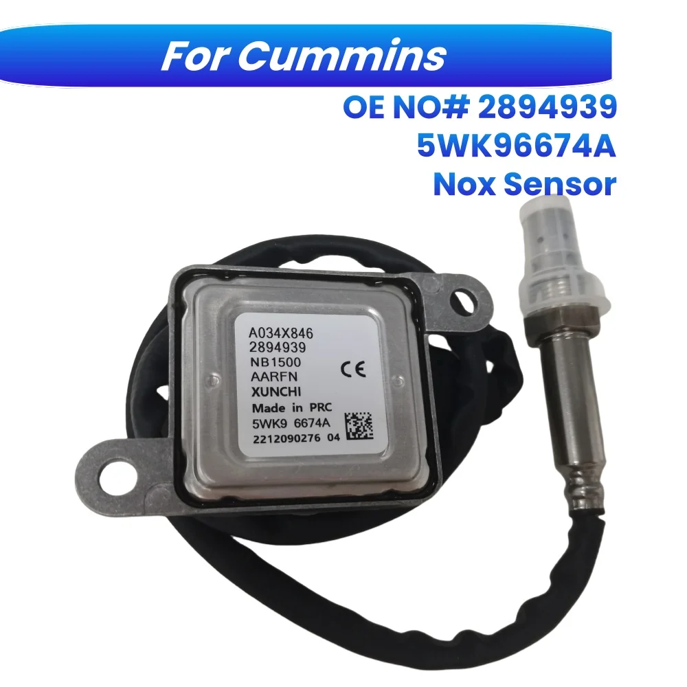 

5WK96674A 2894939 A034X846 Nitrogen Oxygen Sensor For Cummins