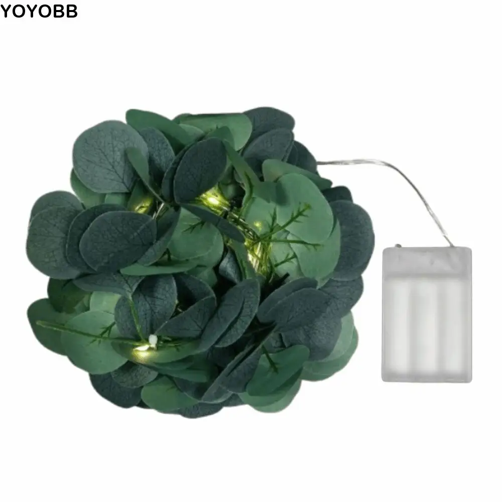 

Green Leaf Imitation Leaf String Light Battery Powered 10M/100 LED Willow Curtain Lamp Waterproof Artificial Green Vine