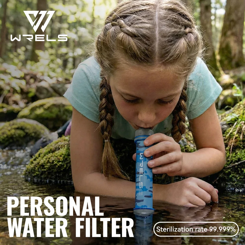 WRELS Outdoor Hiking Mini Camping Purification Water Filter High Quality Portable Reusable Emergency Life Survival Filter