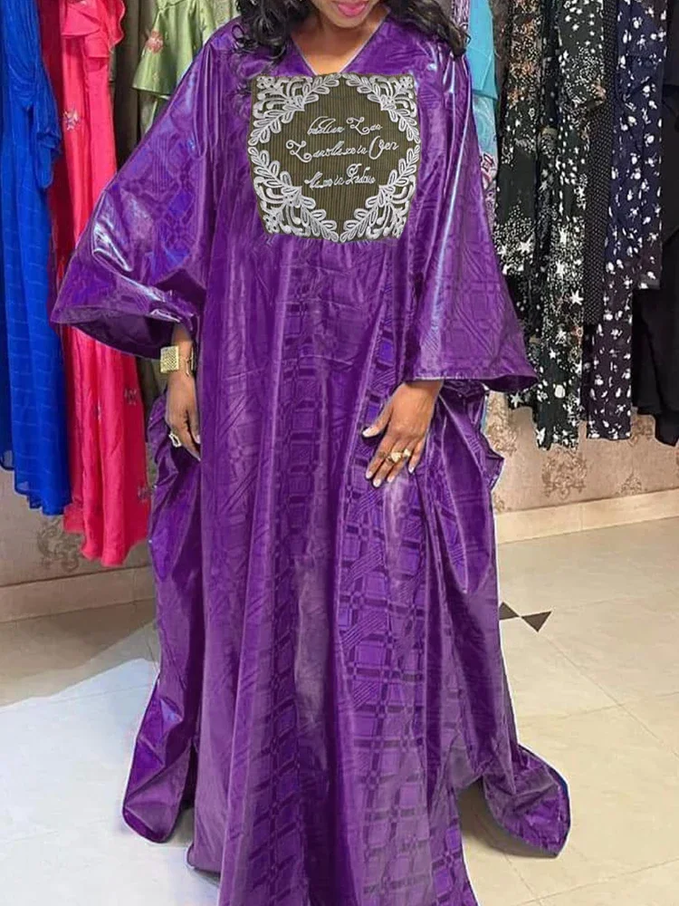 Bazin Long Dress for Women Durable African Fashion Timeless Elegance Perfect for Parties Traditional Craftsmanship in a Stylish