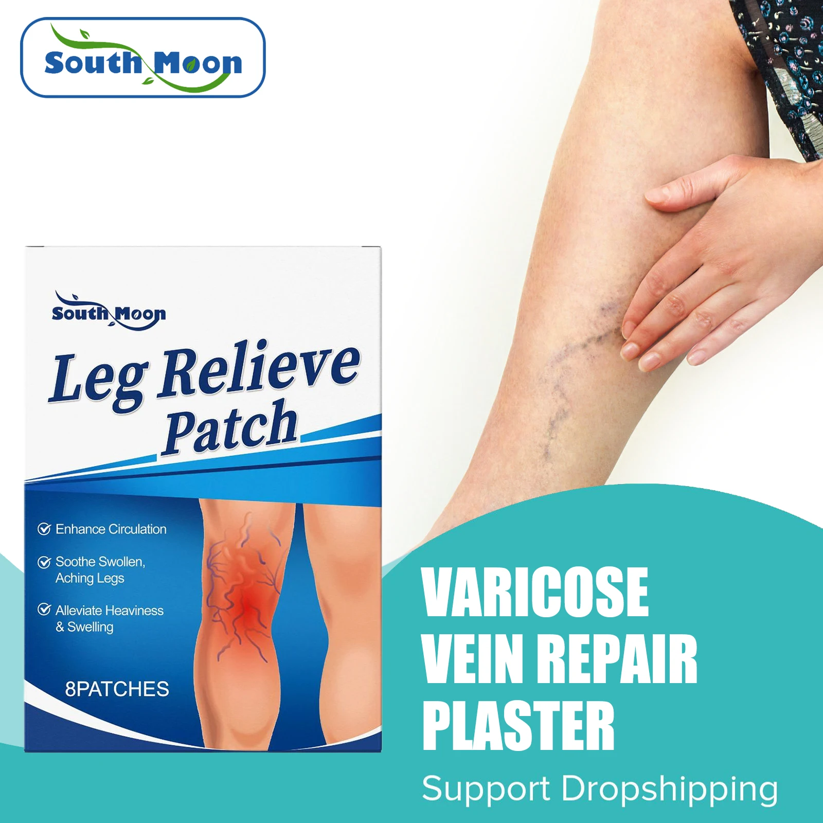 

Varicose Veins Patch Relieve Legs Sore Swelling Improve Spider Vein Promote Blood Circulation Phlebitis Vasculitis Plaster