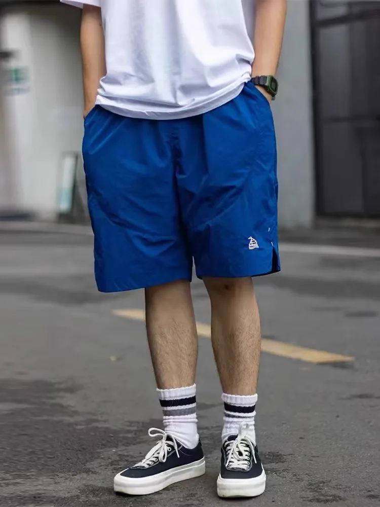 

Qui Dry Outdoor Casual Workwear orts Men Summer Function Five-Point Loose Straight Leg Medium-Length Pants f-Pants