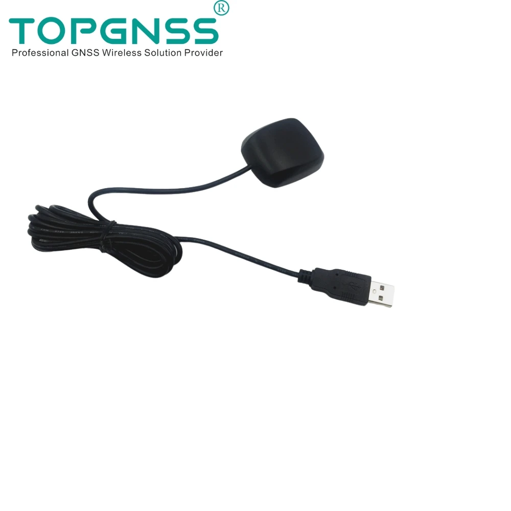 TOPGNSS GNSS USB GPS GLONASS receiver antenna cable3m GPS NMEA dual mode operation M8N module Performance comparable to Bu-353S4