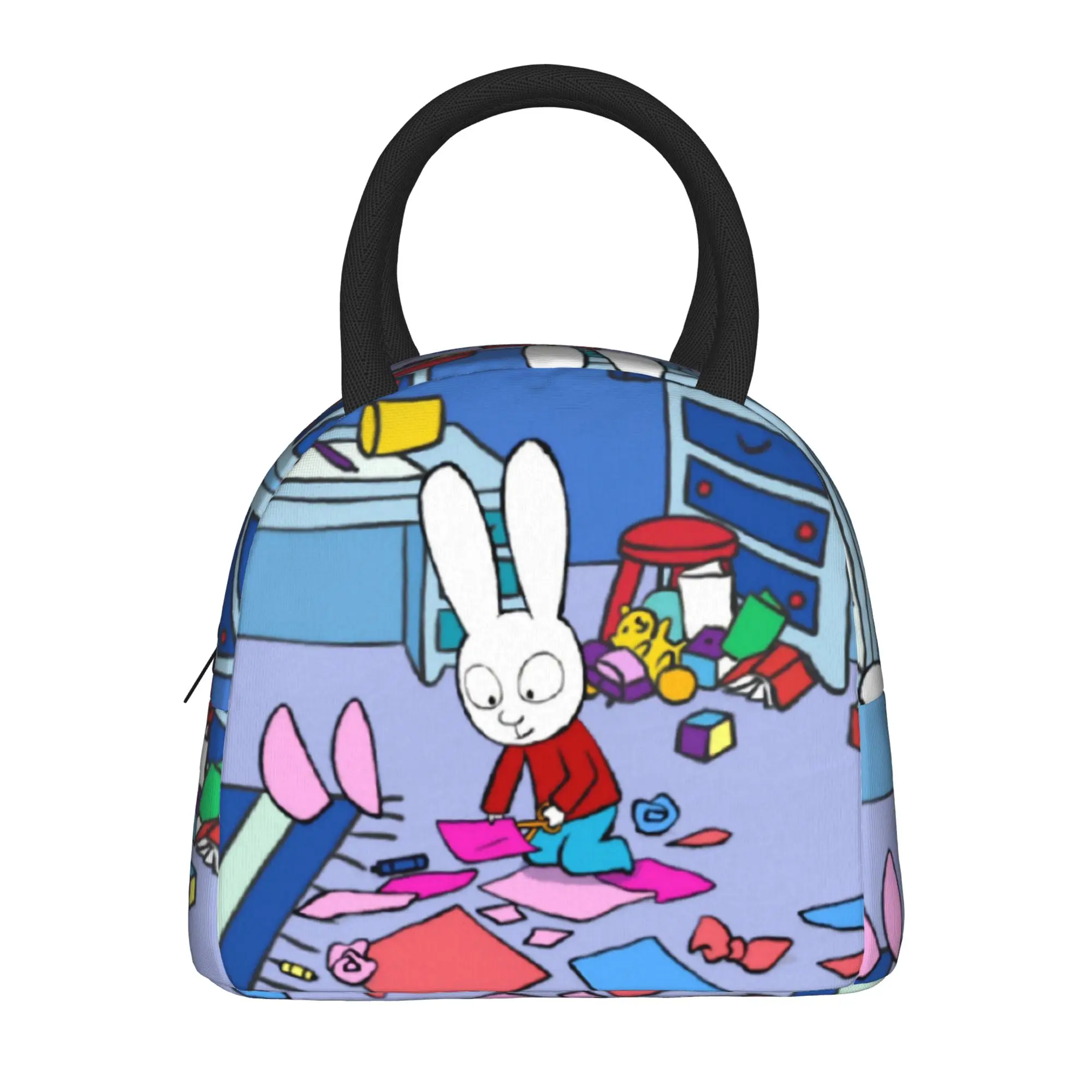 Simon Super Rabbit Product Insulated Lunch Bag For Office  Food Storage Bag Portable Cooler Thermal Lunch Box