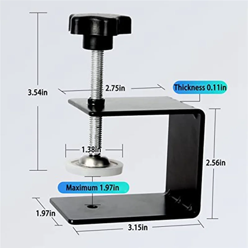 AF90-4Pcs Drawer Fixing Clip Drawer Front Installation Clamp Black For Woodworking,For Tables Desk Mount
