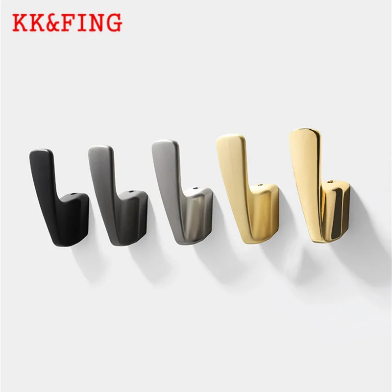 

KK&FING 1PC Light Luxury Gold Wall Hanging Single Clothes Hook Bedroom Living Parlor Coat Robe Hook Bathroom Towel Hook Holder