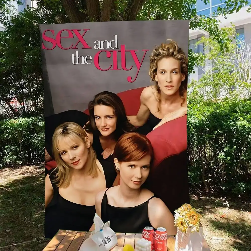 TV Series Sex And The City Large Size Flags Printing Patterns Interesting Birthday Party Decorations Banner