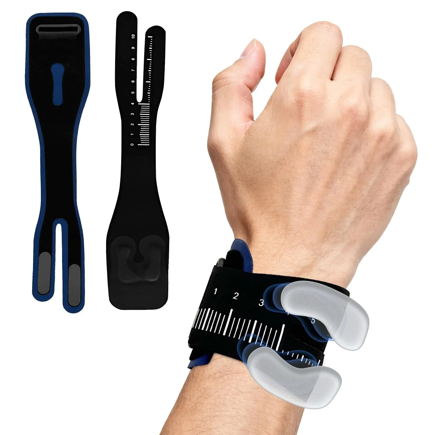Adjustable Shock-Absorbing Wrist Brace Compression Wrist Support Strap for TFCC Tear Tendonitis Arthritis Pain Relief Gym Tennis