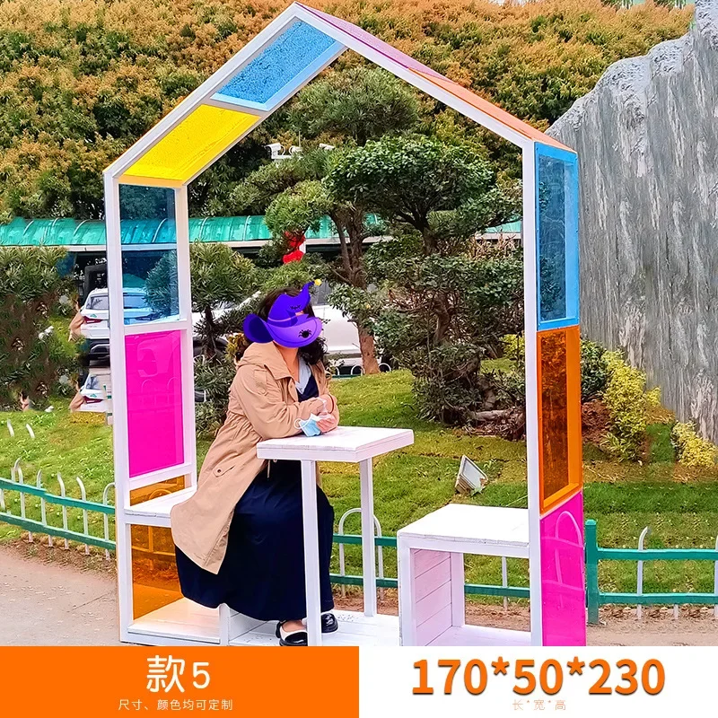 야외 FRP 인터넷 유명인 시트 시계 사진 조각상