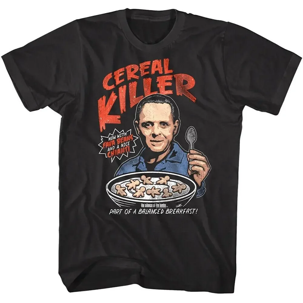 Silence of the Lambs T Shirt Cereal Killer Hannibal Balanced Breakfast